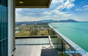 Del Mare Condo, Bang Saray Beachfront, Front-corner 180° Sea Views - 2 Bedrooms Condo For Sale In Bang Saray, Na Jomtien