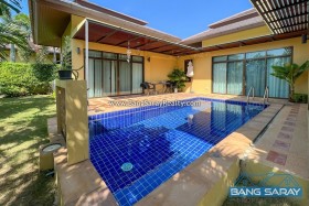 Pool Villa Corner Plot For Rent, Beachside Bang Saray - 3 Bedrooms House For Rent In Bang Saray, Na Jomtien