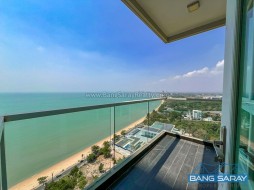 Beachfront Condo For Rent, Corner Unit - 1 Bedroom Condo For Rent In Bang Saray, Na Jomtien