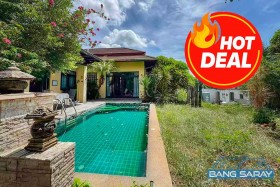 Corner Large Plot House, Private Pool In Bang Saray - 3 Bedrooms House For Sale In Bang Saray, Na Jomtien