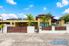 Modern Dark Interior Pool Villa – Bang Saray Beachside - 3 Bedrooms House For Sale In Bang Saray, Na Jomtien