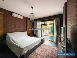 Modern Dark Interior Pool Villa – Bang Saray Beachside - 3 Bedrooms House For Sale In Bang Saray, Na Jomtien