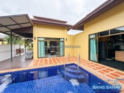 Modern Dark Interior Pool Villa – Bang Saray Beachside - 3 Bedrooms House For Sale In Bang Saray, Na Jomtien