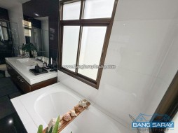 Modern Dark Interior Pool Villa – Bang Saray Beachside - 3 Bedrooms House For Sale In Bang Saray, Na Jomtien