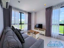 Corner Condo For Rent, Only 60 M. To The Beach - 1 Bedroom Condo For Rent In Bang Saray, Na Jomtien